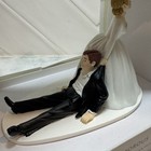 Humorous Wedding Cake Topper Figurine Bride Dragging Groom 4 5  Ornament