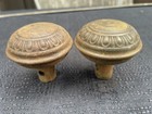 Set Antique Vintage Victorian Ornate Door Knobs W  Spindle   Screws