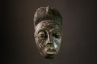 African Mask Bambara Mali Carved Wood Antique Tribal Art Ceremonial Wall -g3383