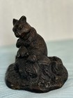 Bronze Squirrel Chipmunk Sculpture Figurines