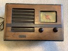 Rare Vintage Antique Federal Tabletop Wooden Wood Cased Tube Radio Parts Repair