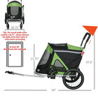 Aosom 2 In 1 Bike Trailer  Foldable Dog Bike Stroller With Aluminum Frame  Quick