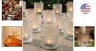 Timeless 36-piece Clear Votive Holders - Perfect For Weddings   Celebrations