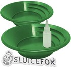 2-pack Gold Panning Starter Kit     Featuring Compact 9-inch Green Vanishing Riffl