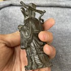 Chinese Bronze Statue Fortune Buddha Hero Figure Collectable Ornament Netsuke