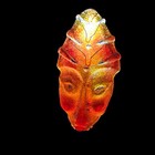 Signed Diane Ferland Cassandre Art Glass Face Mask Wall Mount Folk Art Canada