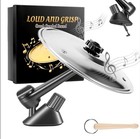 Car Cymbal Drum Air Vent  Metal Drum Crash Cymbal For Car 1 Pack Silvery