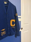 Vintage 50s Octonek Varsity Letterman Wool Cardigan