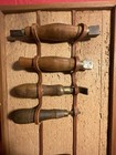  Antique Leatherworking Tools Jb Mann 9pc Saddlery Tool Collection Wall Display