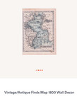 Rare 1800 Map  World Antique