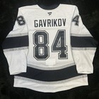 Vladislav Gavrikov Game Worn Used Hockey Jersey - Kings Rangers Blue Jacket Nhl