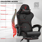 Ergonomic Gaming Chair Computer Desk Chair W  Lumbar Support Footrest Adjustable