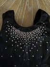 Gk Elite Gymnastics Leotard Black Rhinestone Competition Tank Child Small Cs