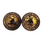Vintage Button Lot Of 2 - Brass Metal Holy Roman Empire Maximillian 1493