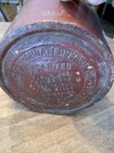 Antique Fire Bucket - United Indurated Fibre -lockport Ny- Red Fire Pail