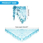 Belly Dance Hip Scarf Sequin Triangle Wrap Skirts turquoise 