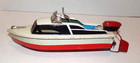 Vintage Japanese Tin Litho Wind Up Speed Boat 1950s-1960s Japan