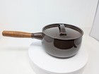 Near Mint  2l Sauce Pot Seppo Mallat Finland Brown Arabia Enameled Finel Vintage