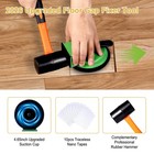 Floor Gap Fixer Tool Kit With 4 7  Suction Cup   Rubber Mallet  Multicolor