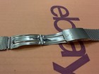 Vintage 18mm Bulova Shark Mesh Stainless Steel Watch Strap Band