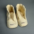 Lot Of 4 Pairs Vintage Antique Baby Or Doll Shoes Felt Knitted