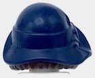 Lego New Dark Blue Minifig Hair Combo Hat With Hair Soft Folded Brim Wig Piece