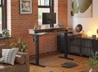 55   X 24   Height Adjustable Electric Standing Desk With Double Drawer