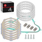 Clutch Friction Steel Plates Kit  gasket Spring For Honda Cr80r Cr85r Cr 80r 85r