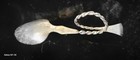 Vintage Norwegian  830s  83   Silver Tea Or Coffee Spoon With Twisted Handle