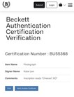 Kobe Lee Adult Film Star Signed 8x10 Photo With Beckett Coa