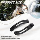 Xtptfabs Hood Latch Straps 2pcs replaces 570027100 570025900 Black