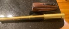 Used Brass Telescope Extends To 13 Inches - With Soft Case - Age Unknown