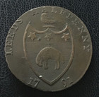 1791 Leeds Half Penny Conder Token Coin