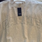 Parke Gray Pullover Sweatshirt Women s L xl Fleece Graphic Print
