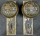 Beautiful 1886 Lockwood Broken Leaf Eastlake Passage Set B-12600