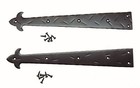 2 False Hinge Fronts Door Decor 13  Garage Strap Gate Wrought Iron Plate Bracket