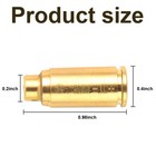 Cal 9mm Red Laser Bore Sight Brass Cartridge Bullet Shap Boresighter 6 Batteries