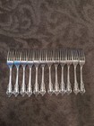 12 Sterling Silver Wallace Grande Baroque 8  Dinner Size Forks No Monograph