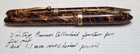 Vintage David Kahn Pioneer Fountain Pen pencil Set - Fine Nib - 14k Plated Nib