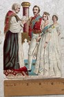 Antique Victorian Scrap Marriage Of Queen Victoria And Prince Albert