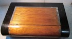 Vintage Wood Folk Art Hardwood Secret Hidden Stash Book Safe Box