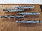 Vintage Ajax 5454 Drawer 1950s Antiqu Pewter Pull Handle Ribbed Roped 3  Centers