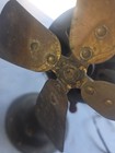 Vintage Ge General Electric Fan Brass Blade Cage Works Great Auu 34017