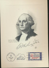 American Credo Set  6 Artcraft Engraved Cachet Card 5x7  Great To Frame 1139-44