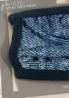 Julie   Joe Adult Face Mask - Blue Denim Print