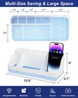 Bathroom Counter Organizer And Storage  7 Slots Detachable Toothbrush Holders   