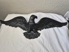 Vintage Cast Iron Eagle 19  Wings Flying Antique Decoration Hanging Metal Mcm 
