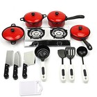 Kids Kitchen Play Set Toy Pretend Cooking  Role Toys Gift Playset Cookware A