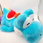 Large Yoshi Nintendo World Sleeping Plush Cushion Pillow Blue Universal Epic 37 