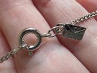 Sterlingsilver Necklace With Clear Marquise Cut Crystal Pendant   Free Bracelet